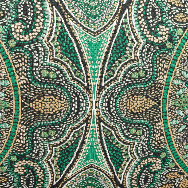 Michael Amini Emerald Isle Oblong Fabric Throw Pillow in Green/Indigo Set of 2