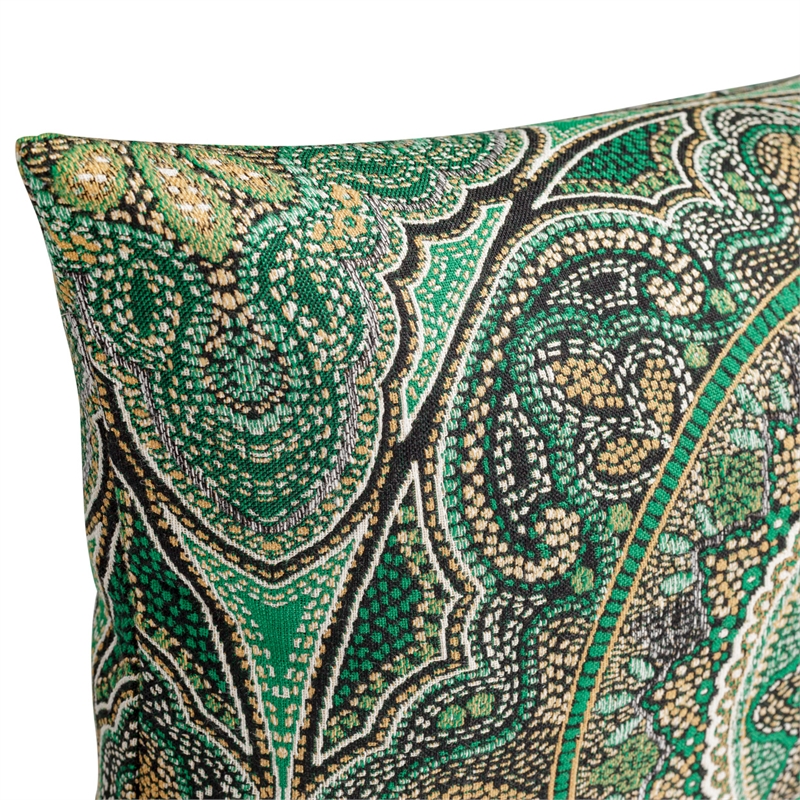 Michael Amini Emerald Isle Oblong Fabric Throw Pillow in Green/Indigo Set of 2