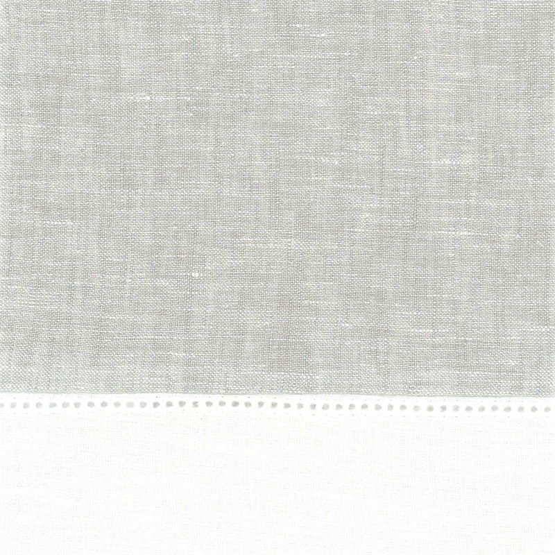 Michael Amini Atina 7-Piece Linen Fabric King Duvet Set in Gray