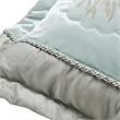 Michael Amini Regent 9-Piece Queen Velvet Comforter Set in Ice Blue/Silver
