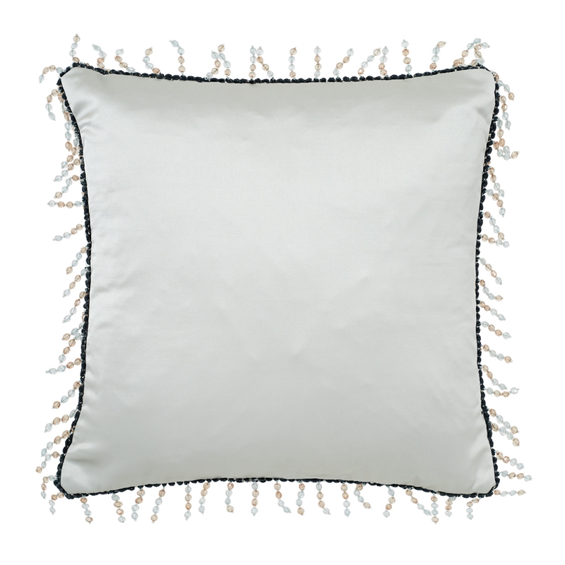 Michael Amini Regent 9-Piece Queen Velvet Comforter Set in Ice Blue/Silver