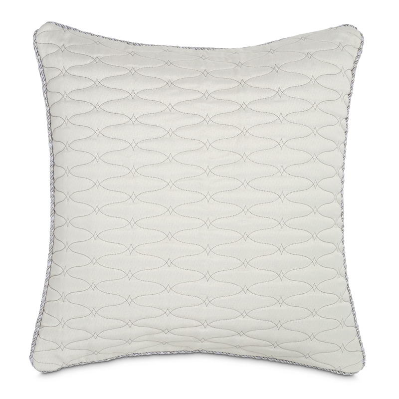 Michael Amini Canterbury 7-piece Jacquard Fabric Queen Comforter Set in Silver