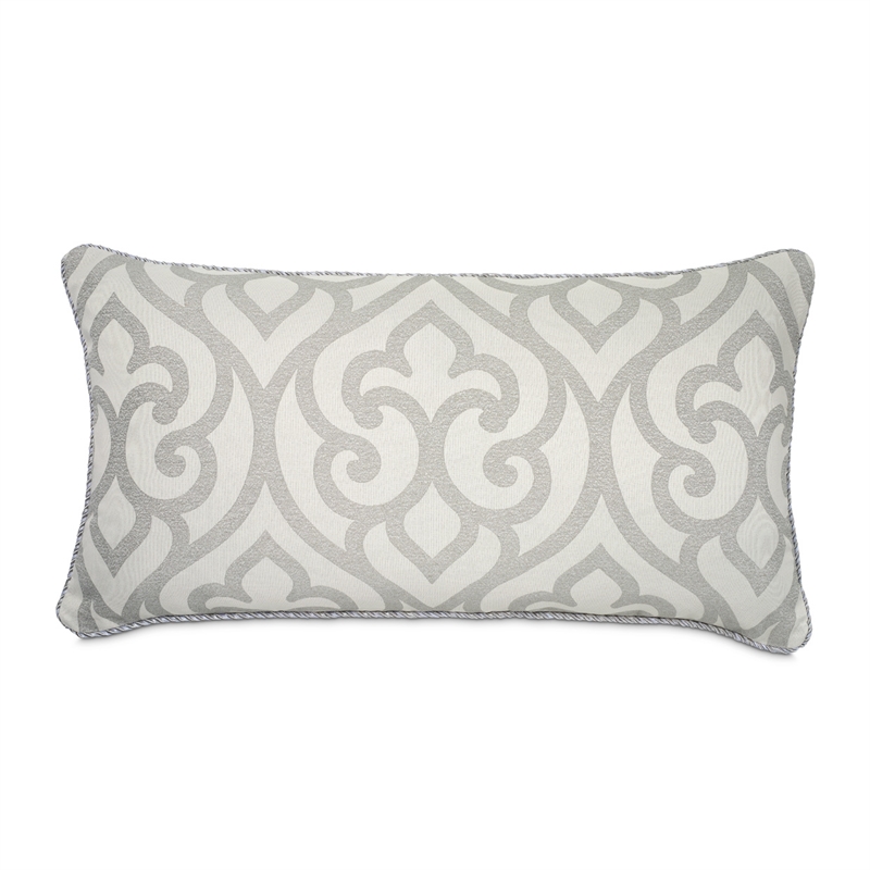 Michael Amini Canterbury 7-piece Jacquard Fabric Queen Comforter Set in Silver