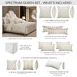 Michael Amini Spectrum 10-Piece Fabric Queen Comforter Set - Pearl Ivory