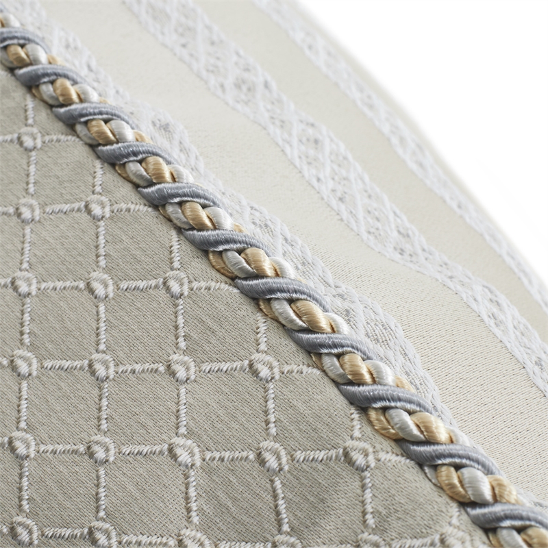 Michael Amini Sycamore Grove 10-piece Fabric King Comforter Set - Silver