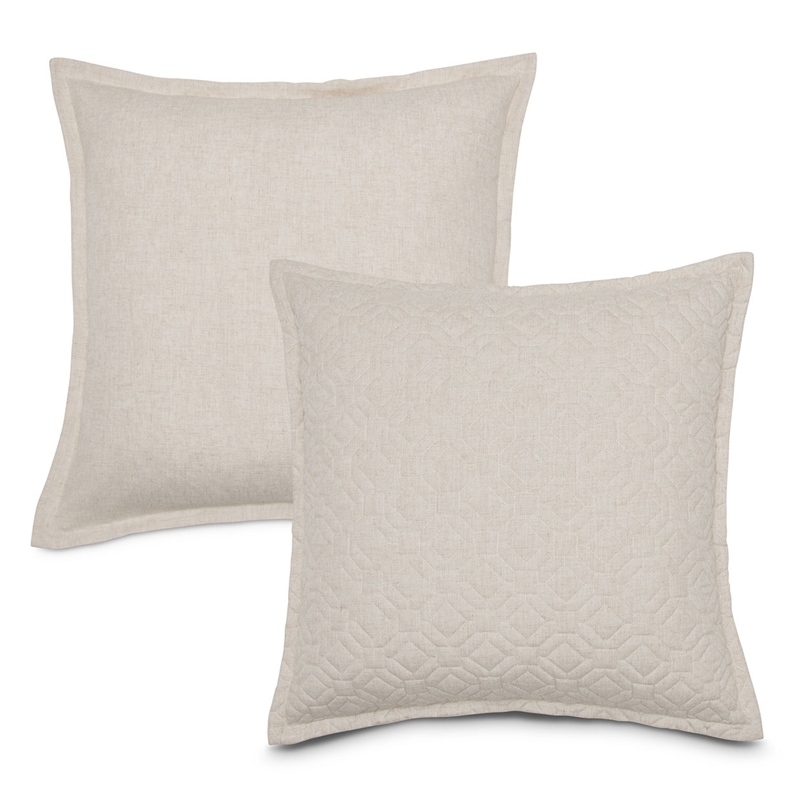 Michael Amini Taylor 3-piece Geometric Fabric Queen Duvet Set in Natural