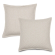 Michael Amini Taylor 3-piece Geometric Fabric Queen Duvet Set in Natural