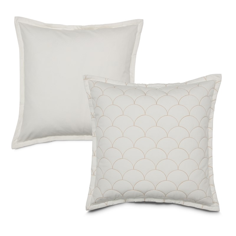 Michael Amini Trabuco 3-piece Embroidered Cotton King Duvet Set in White