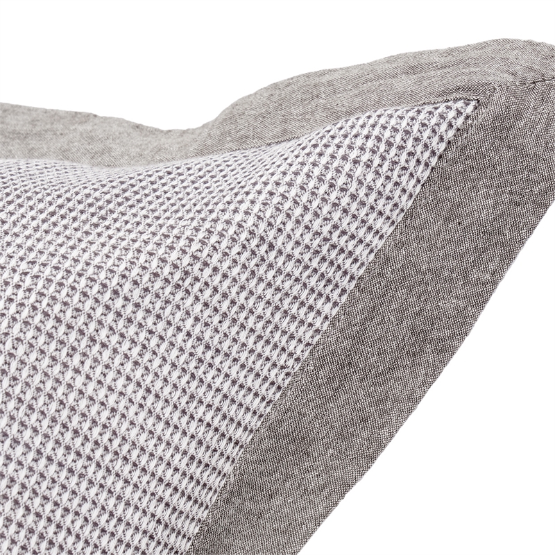 Michael Amini Ultra 7-piece Queen Cotton Duvet Set - Gray