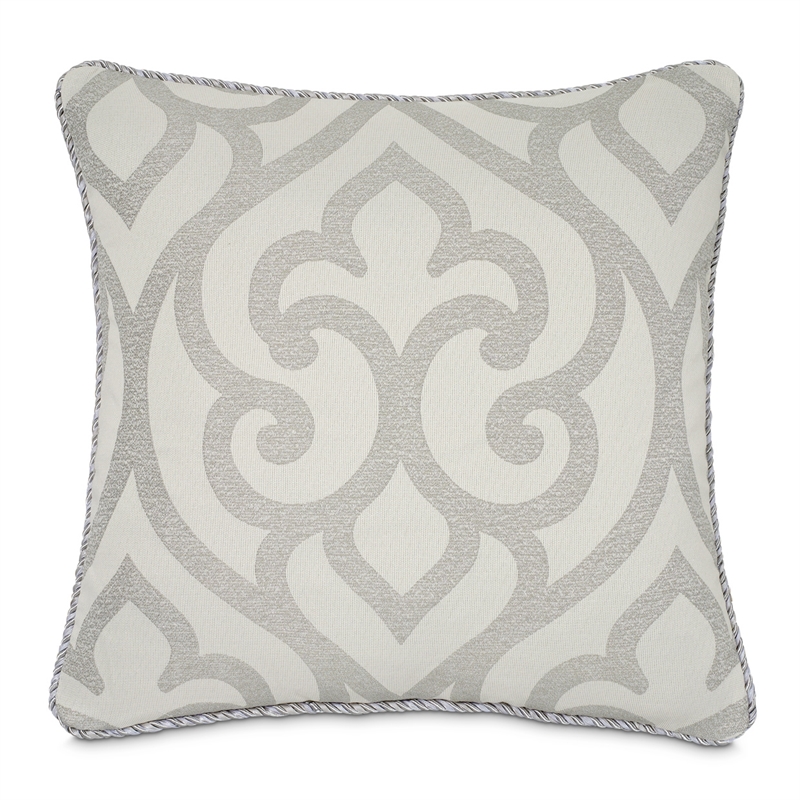 Michael Amini Canterbury 8-piece Jacquard Fabric King Comforter Set in Silver