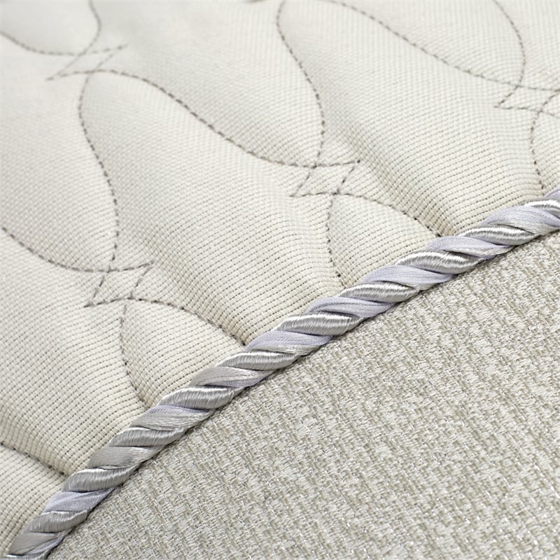 Michael Amini Canterbury 8-piece Jacquard Fabric King Comforter Set in Silver