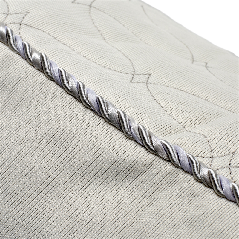 Michael Amini Canterbury 8-piece Jacquard Fabric King Comforter Set in Silver