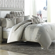 Michael Amini Captiva 9-piece Fabric Queen Comforter Set in Tan/Neutral