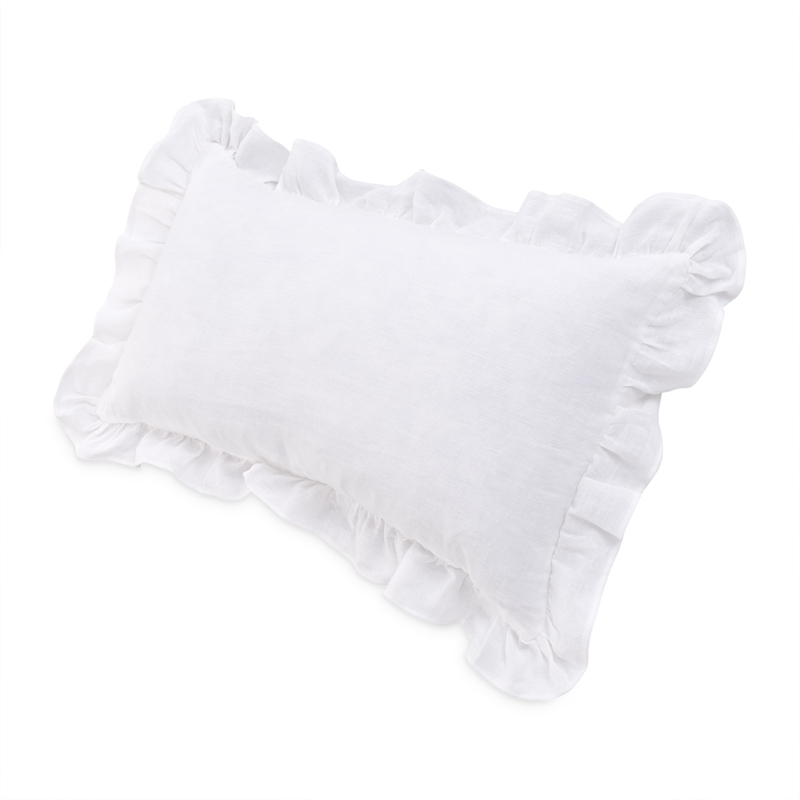 Michael Amini Cherry Hill 6-piece Belgium Linen Fabric Queen Duvet Set in White