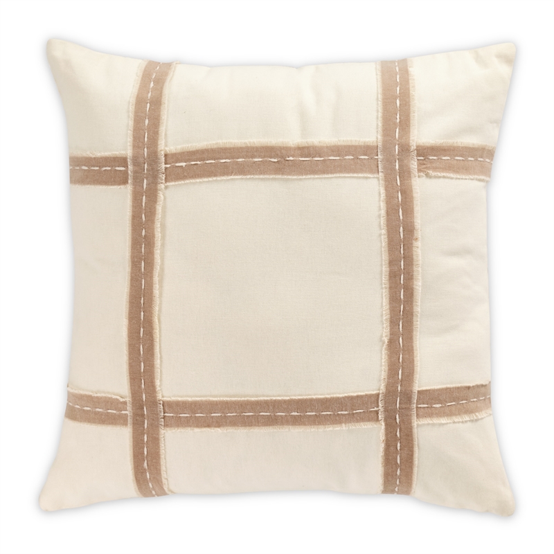Michael Amini Country Lane 7-piece Fabric Queen Duvet Set in Tan/Natural