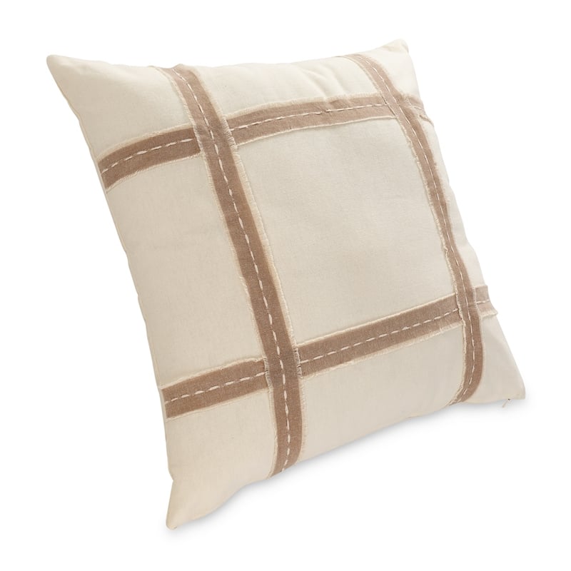 Michael Amini Country Lane 7-piece Fabric Queen Duvet Set in Tan/Natural