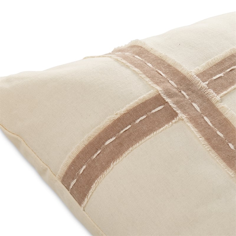 Michael Amini Country Lane 7-piece Fabric Queen Duvet Set in Tan/Natural