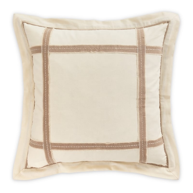 Michael Amini Country Lane 7-piece Fabric Queen Duvet Set in Tan/Natural