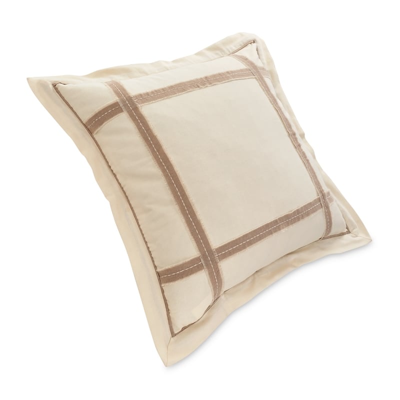 Michael Amini Country Lane 7-piece Fabric Queen Duvet Set in Tan/Natural