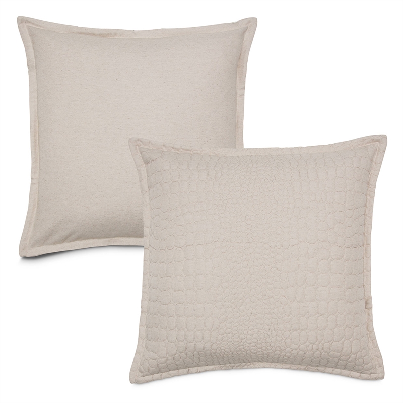 Michael Amini Dash 3-piece Pebble Pattern Fabric King Duvet Set in Natural