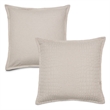 Michael Amini Dash 3-piece Pebble Pattern Fabric King Duvet Set in Natural