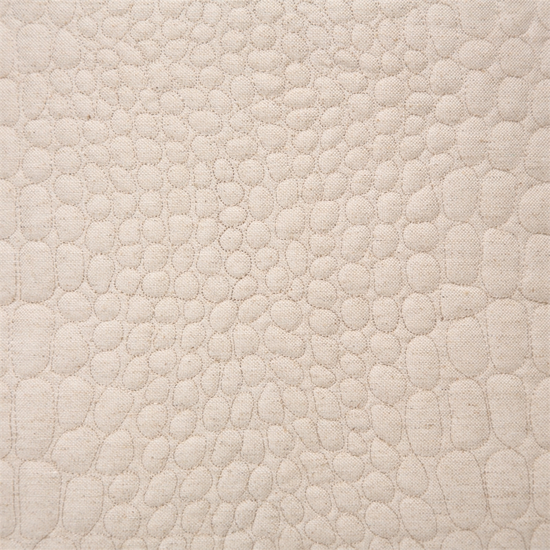 Michael Amini Dash 3-piece Pebble Pattern Fabric King Duvet Set in Natural
