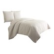 Michael Amini Dash 3-piece Pebble Pattern Fabric King Duvet Set in Natural