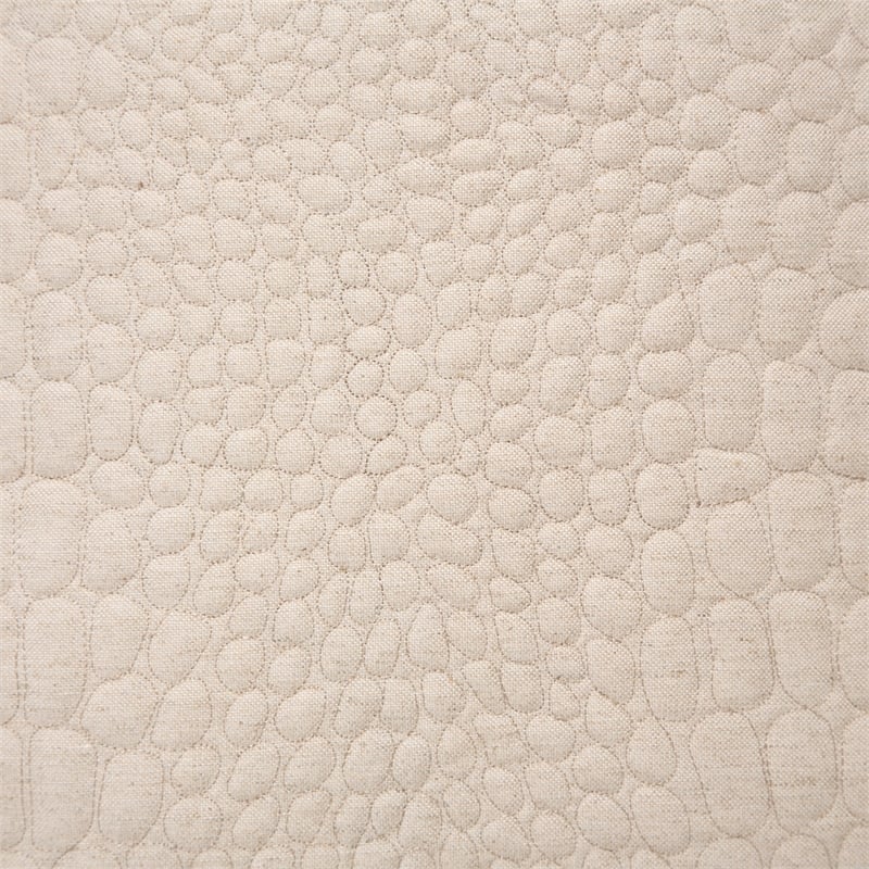 Michael Amini Dash 3-piece Pebble Pattern Fabric Queen Duvet Set in Natural