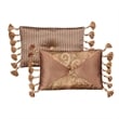 Michael Amini Elizabeth 12-piece Fabric Queen Comforter Set in Blue/Gold