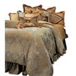 Michael Amini Elizabeth 12-piece Fabric Queen Comforter Set in Blue/Gold