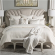 Michael Amini Hailey 9-piece Fabric Queen Comforter Set in Ivory/Natural