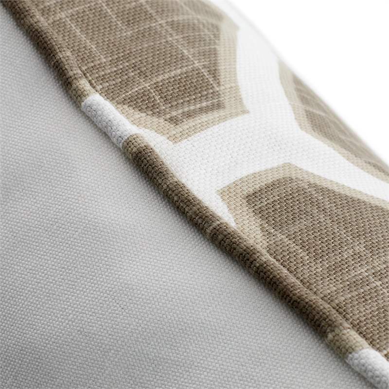 Michael Amini Harper 9-piece Geometric Cotton Queen Comforter Set in Natural