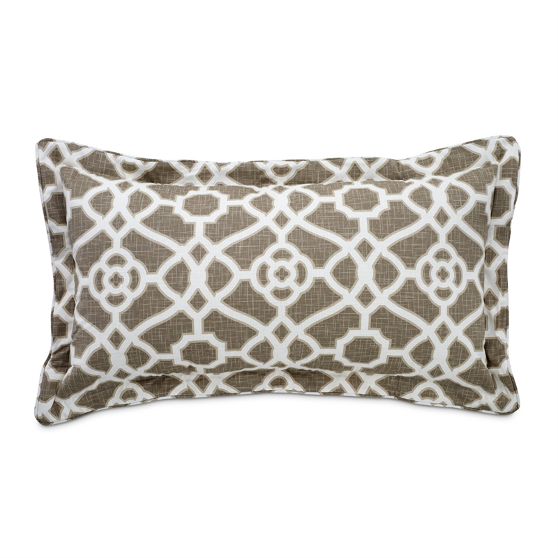 Michael Amini Harper 9-piece Geometric Cotton Queen Comforter Set in Natural