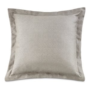 Michael Amini Port Orleans 26&quot Geometric Square Euro Sham - Gray