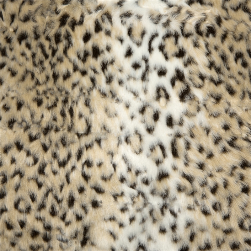 Michael Amini Kasbah 3-piece Plush Faux Fur Fabric King Duvet Set in Brown