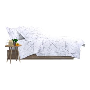 Michael Amini Lennox 6-Piece King Comforter Set in White