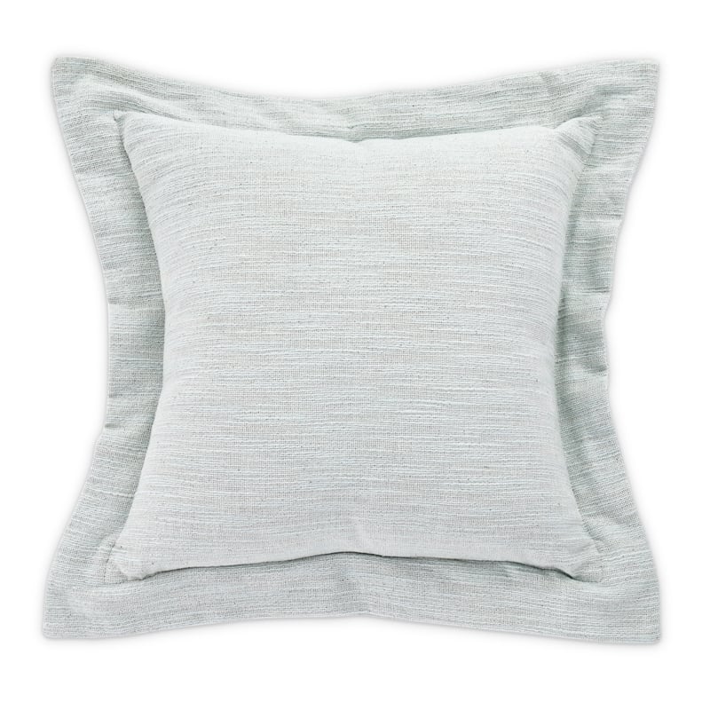 Michael Amini Max 7-piece Stripe Design Cotton Queen Duvet Set in Natural/Blue