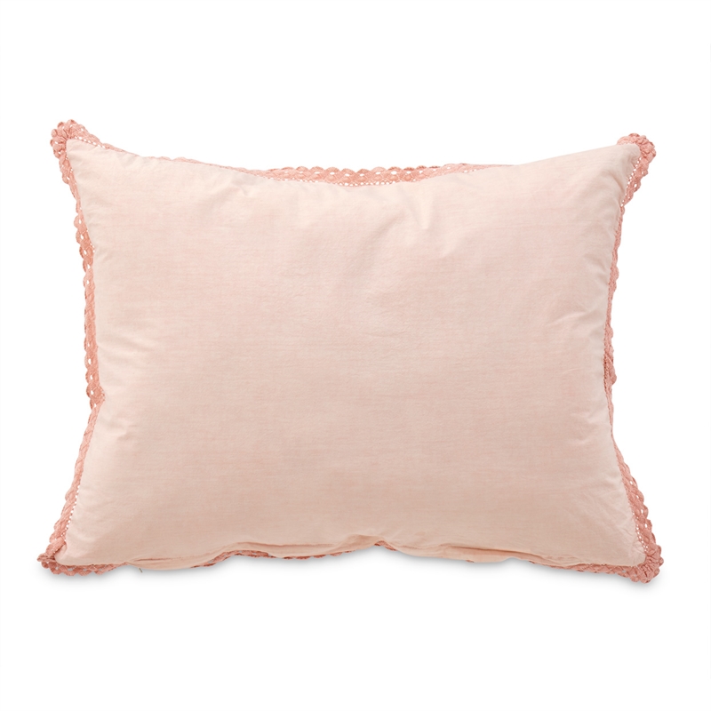 Michael Amini McKinley 2-piece Jacquard Cotton Twin Duvet Set in Quartz Pink