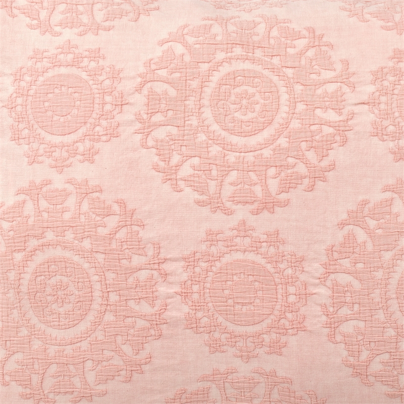 Michael Amini McKinley 2-piece Jacquard Cotton Twin Duvet Set in Quartz Pink