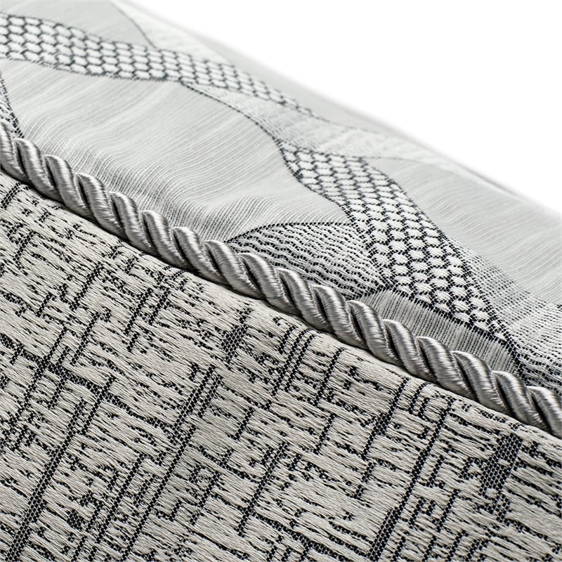 Michael Amini Newport 9-piece Fabric Queen Comforter Set in Gray/Platinum