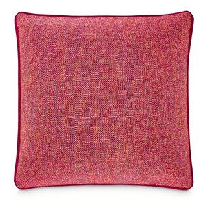 Michael Amini Boho Chic 20&quot Woven Texture Square Pillow in Berry Pink Set of 2