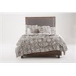 Michael Amini Savanna 2-piece Flower Cotton Twin Comforter Set in Stone