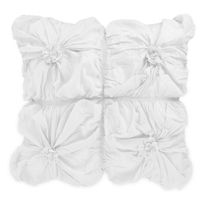 Michael Amini Savanna 5-piece Flower Cotton Queen Comforter Set in White