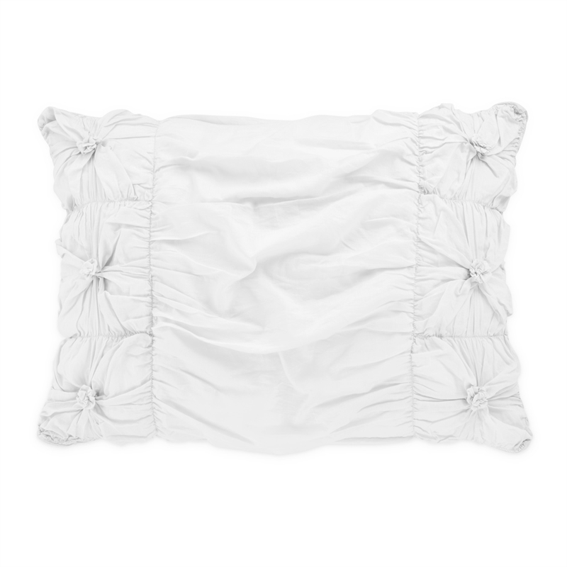 Michael Amini Savanna 5-piece Flower Cotton Queen Comforter Set in White