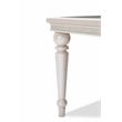 Michael Amini Glimmering Heights Contemporary Wood & Glass Dining Table in Ivory