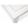Michael Amini Glimmering Heights Contemporary Wood & Glass Dining Table in Ivory