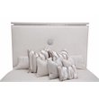 Michael Amini Glimmering Heights Wood Cal King Upholstered Bed in Ivory
