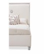 Michael Amini Glimmering Heights Wood Cal King Upholstered Bed in Ivory
