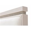 Michael Amini Glimmering Heights Wood Cal King Upholstered Bed in Ivory