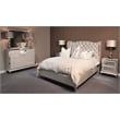 Michael Amini Hollywood Loft Upholstered Dresser in Frost Ivory